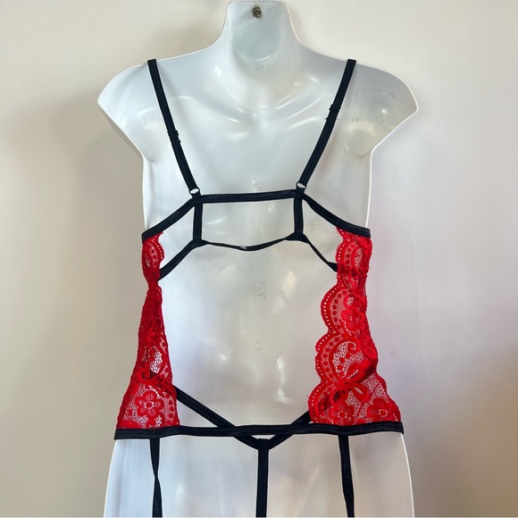 Lingerie Open Cup Lace Bustier - Picture 6 of 8